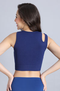 Zivame Unbound Padded Non Wired Full Coverage Bralette - Medieval Blue — thumbnail 3